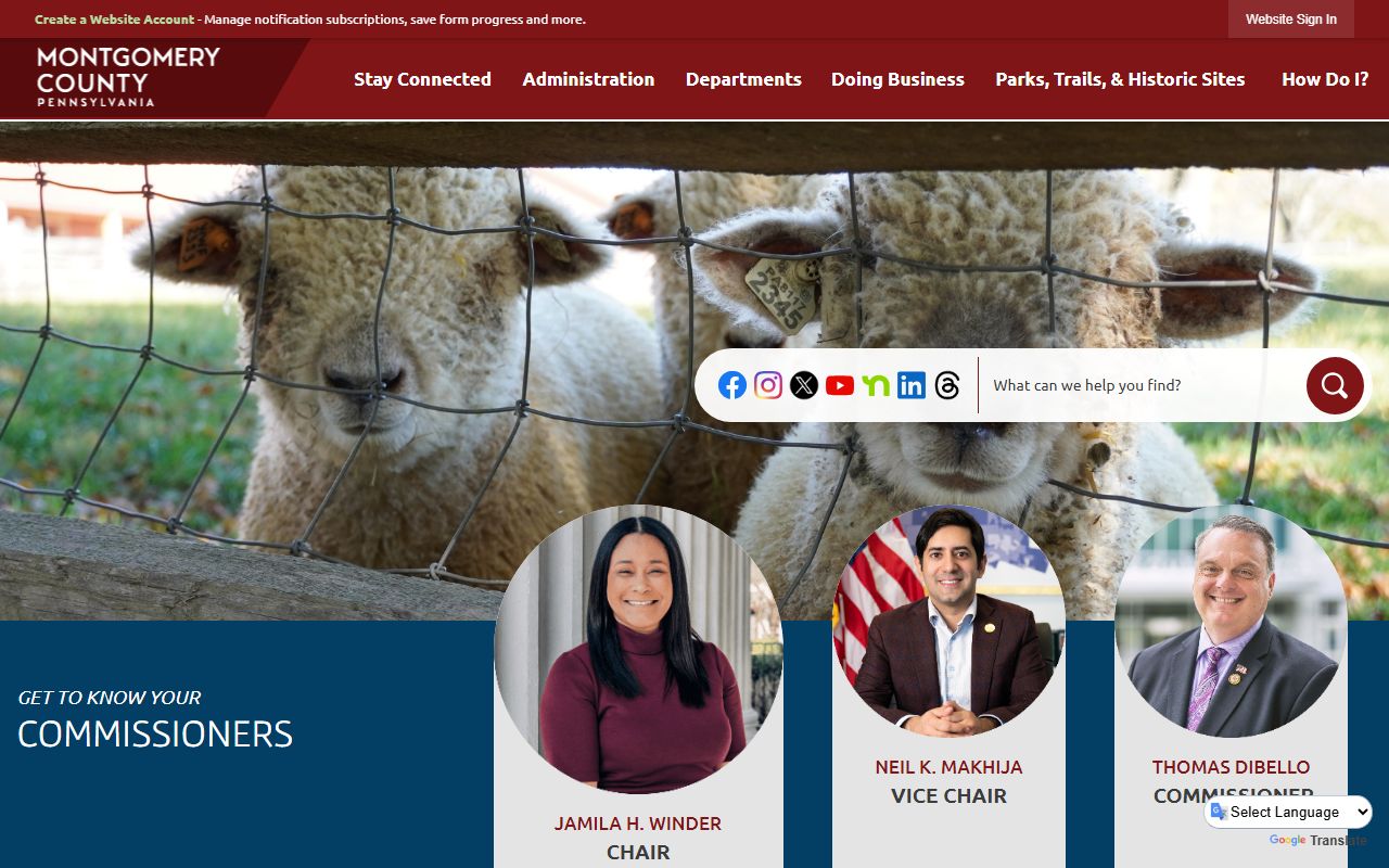 Montgomery County open records portal for Lower Merion Township arrest records