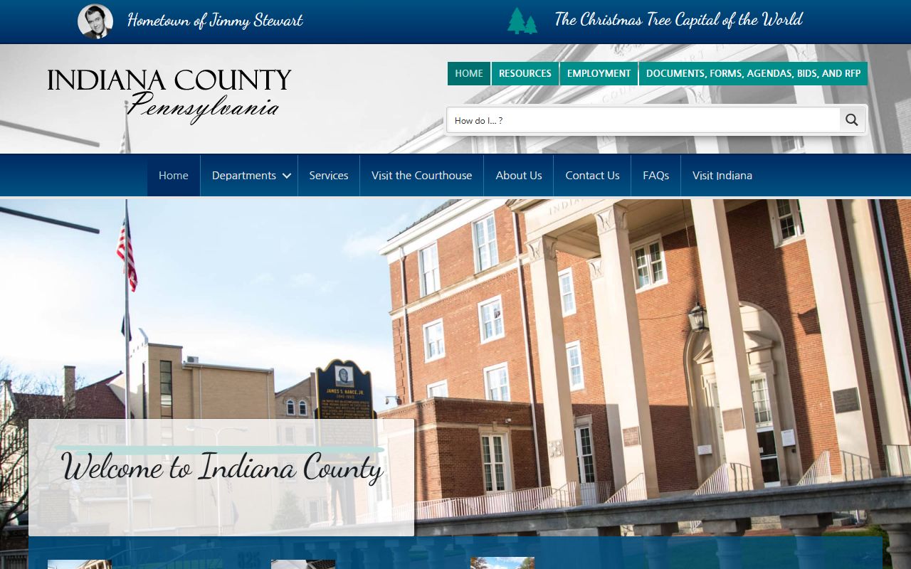 Indiana County online access portal for criminal and civil records